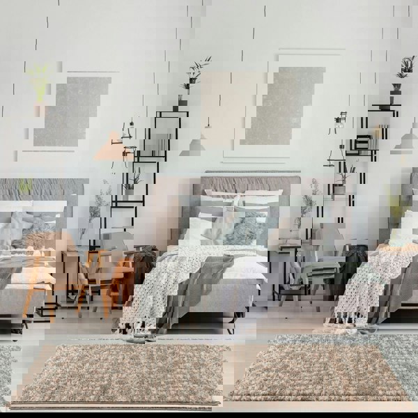 Moroccan-style thick shaggy rug 30 mm pile, non-shedding, pet-friendly, and easy to clean