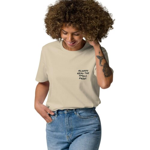 Anchor & Crew Small Print Annotations Organic Cotton T-Shirt