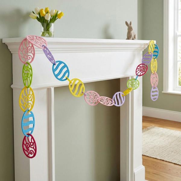 Garden Greatness Felt Easter Egg Garland