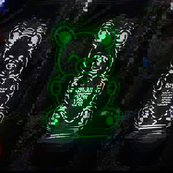 Personalised Memento Company Personalised Bear Memorial Outdoor Solar Light