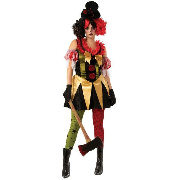 Bristol Novelty Womens/Ladies Evil Clown Costume - Multicoloured - 