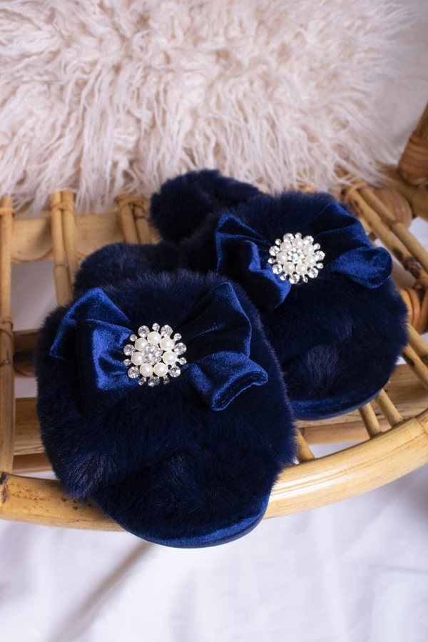 Anya in NavySlippers