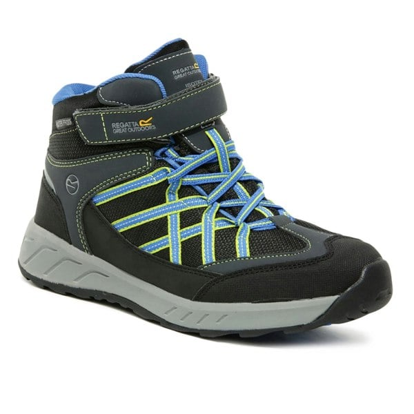 Regatta Kids Samaris V Mid Walking Boots - Briar/Fluorescent Blue