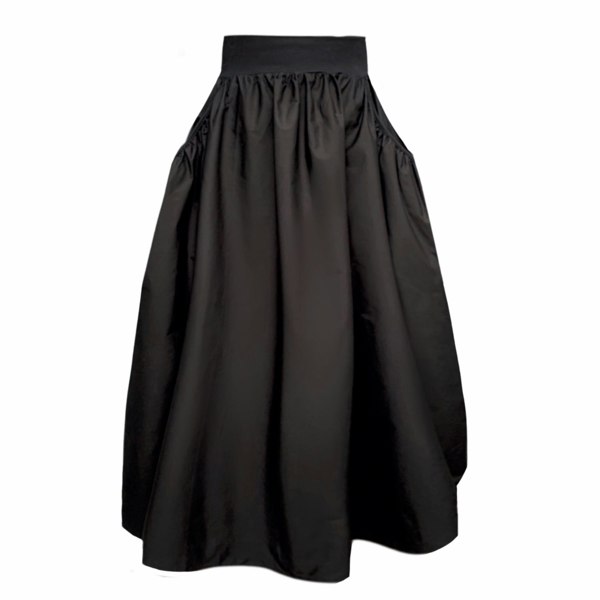 Frock Tales Alice Midi Skirt With Pockets In Black