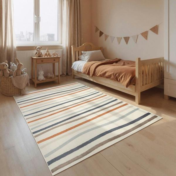 Adventures Kids Rug Linnea Cream Multicolor soft pile comfort, durable