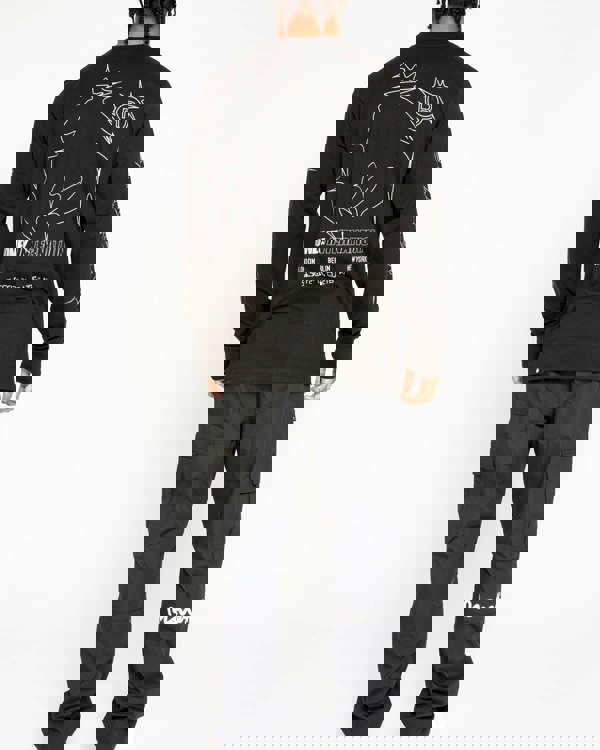Money Sig Ape Barb Long Sleeve Tee - Black