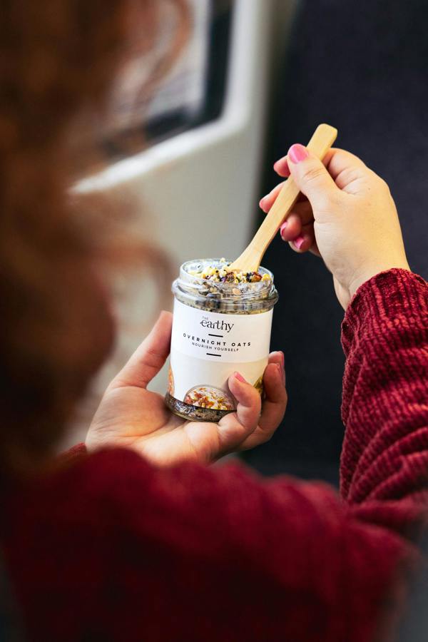The Earthy Overnight Oat Soak & Go Jar