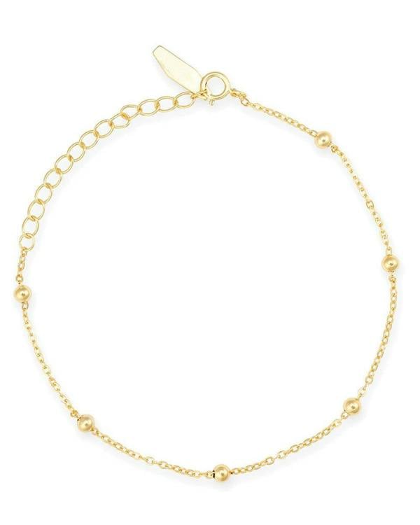 Dainty 14K Gold Beaded Bracelet - Bracelets - Elk & Bloom