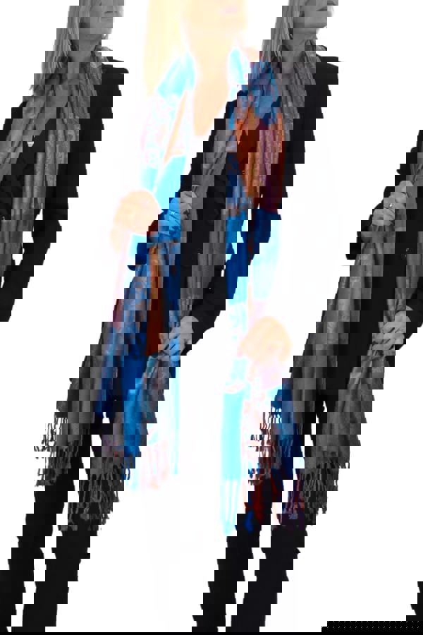 Paulo Due Paisley Design Pashmina-Style Scarf