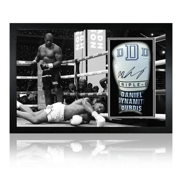 Daniel Dubois Signed White Glove Iconic Frame