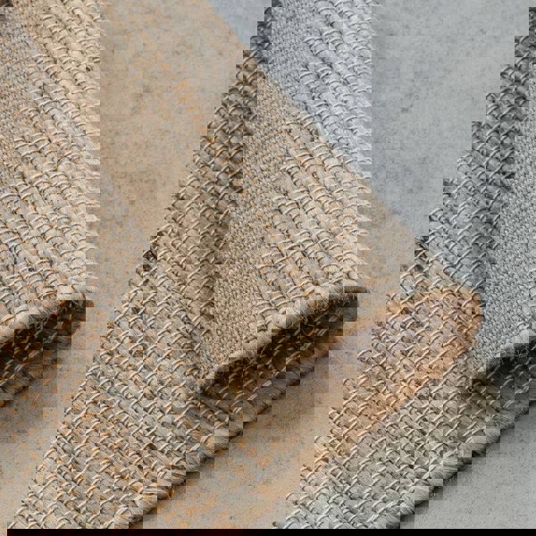 Handloom Jute Rug Dhaka Natural Beige