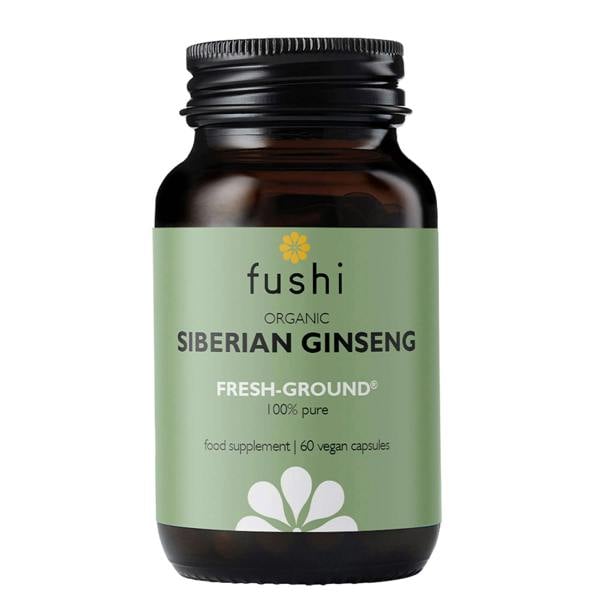 Fushi Single Herb Supplements Organic Siberian Ginseng x 60 Capsules