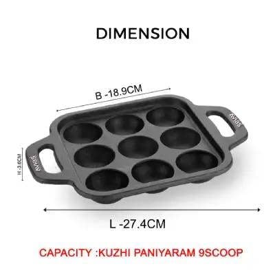 AVIAS CAST IRON PANIYARAKKAL 9 PITS