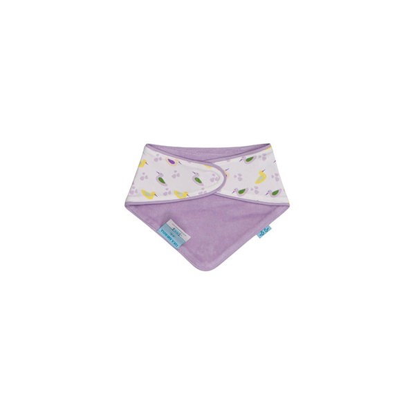 Luca and Rosa Ducks Pack of 2 Lilac Baby Girls Bibs