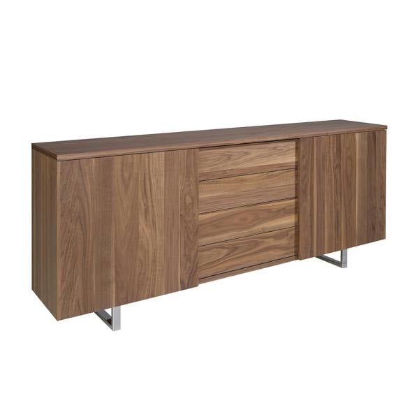 Angel Cerdá Sideboard Walnut and Chromed Steel 3056