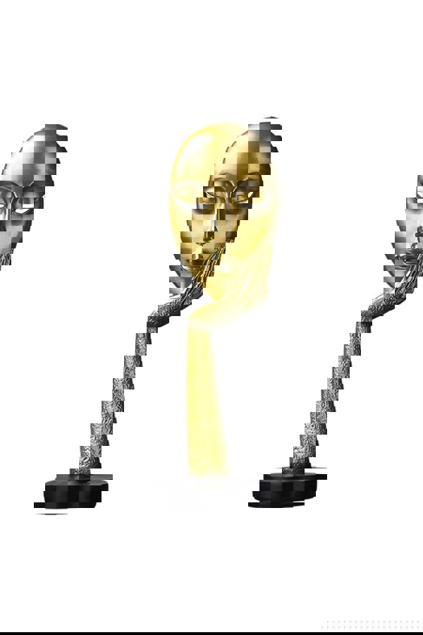 Living and Home 11.5cm Dia x 37cm H Abstract Art Resin Mask Ornaments Meditation Sculpture