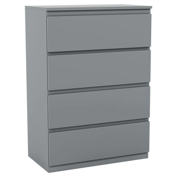 Vida Designs Denver 4 Drawer Chest, Black