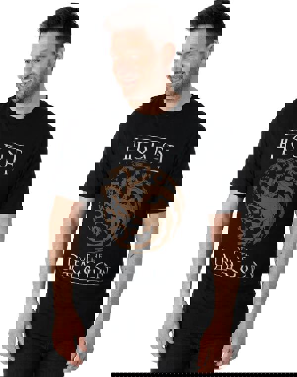 Game of Thrones Mens Black Logo Short Sleeved T-Shirt