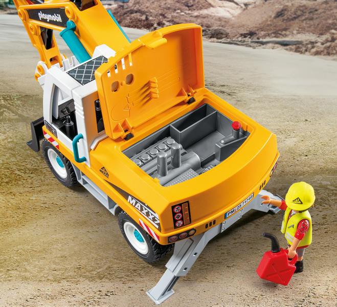 Playmobil Action Heroes Large Excavator Construction Toy