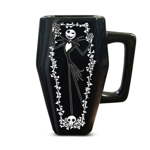 The Nightmare Before Christmas Coffin 500ml Mug - Black/White