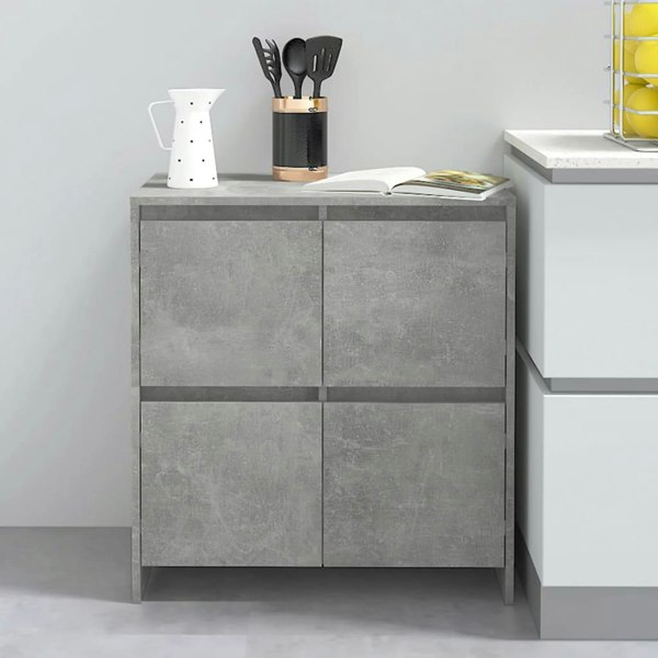 Berkfield Sideboard Concrete Grey 70x41x75 cm Engineered Wood
