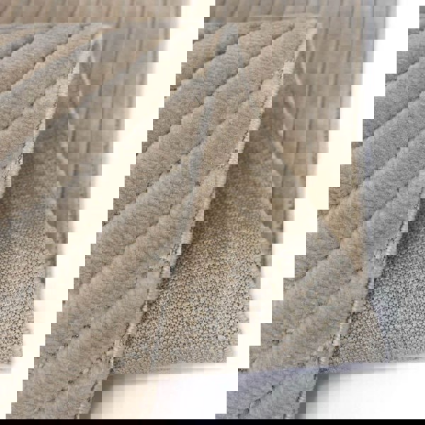 Malmo Knot Rug – Textured Striped Design