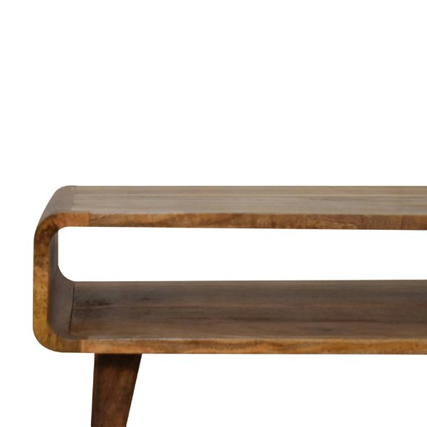 Artisan Furniture Solid Wood Open Oak-ish Media Unit