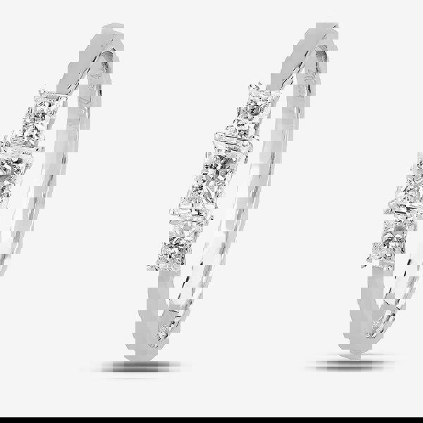 1888 Collection Platinum Princess Cut 0.67ct Diamond Trilogy Ring R3-263