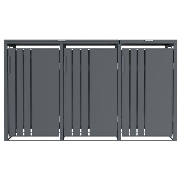 Phoenix Safe Phoenix GB3300AA Outdoor Triple Wheelie Bin Store for 3 x 240L Bins in Anthracite