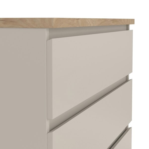 Furniture To Go Naia Chest of 5 Drawers in Cashmere Jackson Hickory