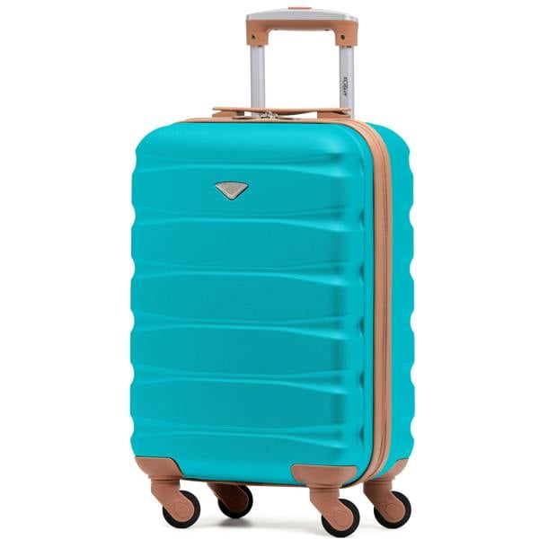 Flight Knight 55x35x20cm Cabin Carry Bag Hard Shell Suitcase 100+ Airline Approved