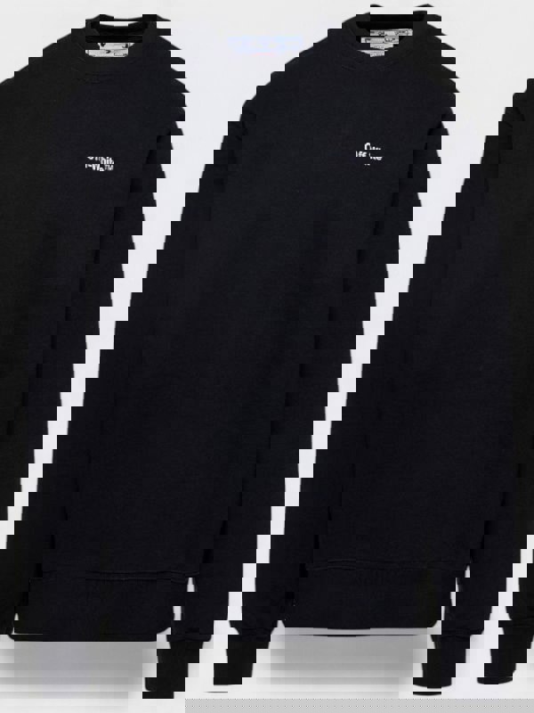 Off - White Logo Print Sweatshirt Black White - Supplied FashionOff - White