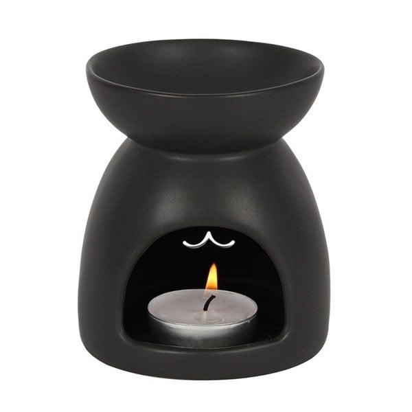 Serano Black Cat Cut Out Oil Burner and Wax Warmer