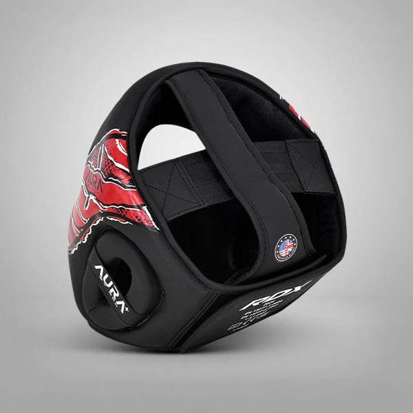 RDX Sports HEAD GUARD NEW AURA F17 BLACK RED