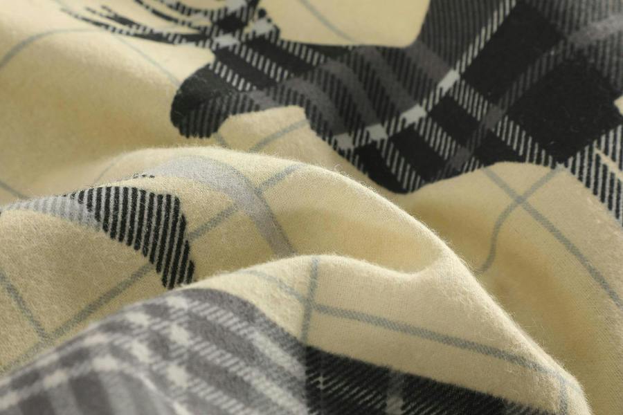 Flannelette Thermal Stag Grey Duvet Cover Set