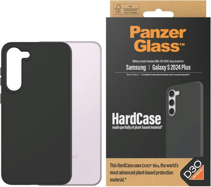 PanzerGlass Panzer Glass Military Grade Standard Hard Case for Samsung Galaxy S24 Plus 6.7" Black Edition - 1217