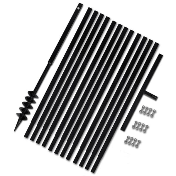 Berkfield Ground Drill with Handle 80 mm with Extension Tube 13 m Steel