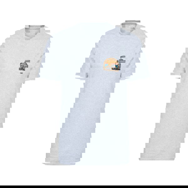 Mountain Warehouse Mens Crest Organic T-Shirt - Light Grey