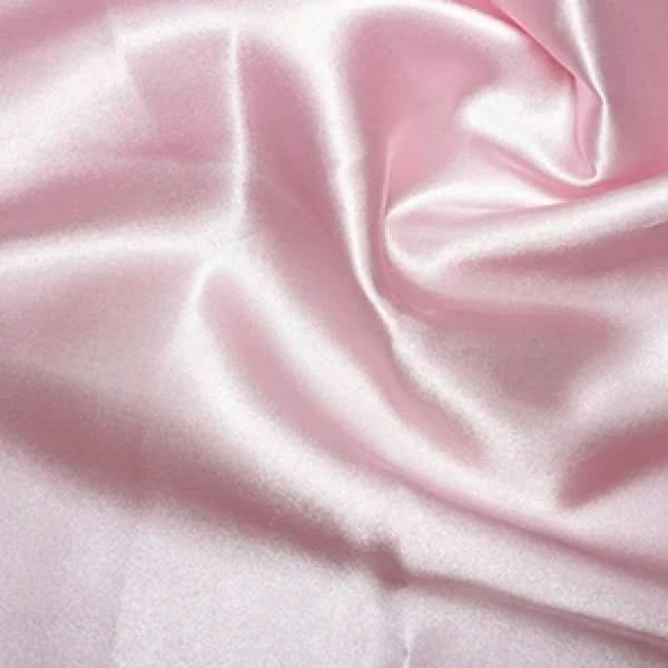 Minerva Core Range Premium Soft Liquid Satin Dressmaking Fabric per metre, 150cm / 59" Wide - Pale Pink