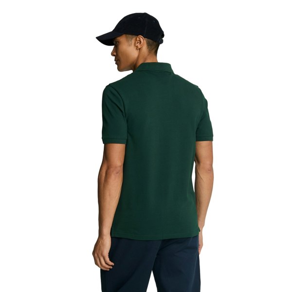 Lyle & Scott Mens Plain Polo Shirt - Dark Green