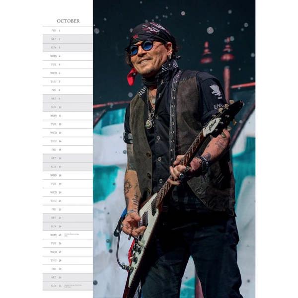 Johnny Depp A3 Calendar 2027, Wall Calendars, Month To View, Entertainment, Gift