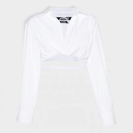 Jacquemus La Chemise Bahia Courte Ivory White