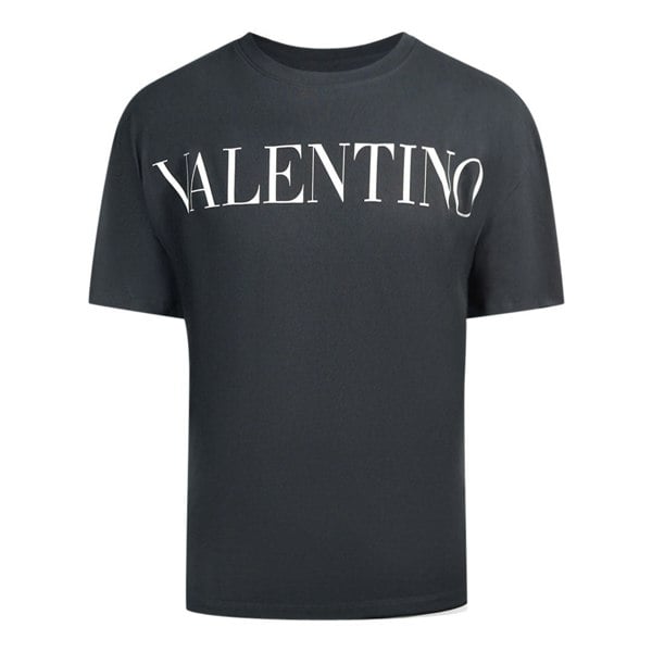 Valentino Large Branded Logo T-Shirt - Black