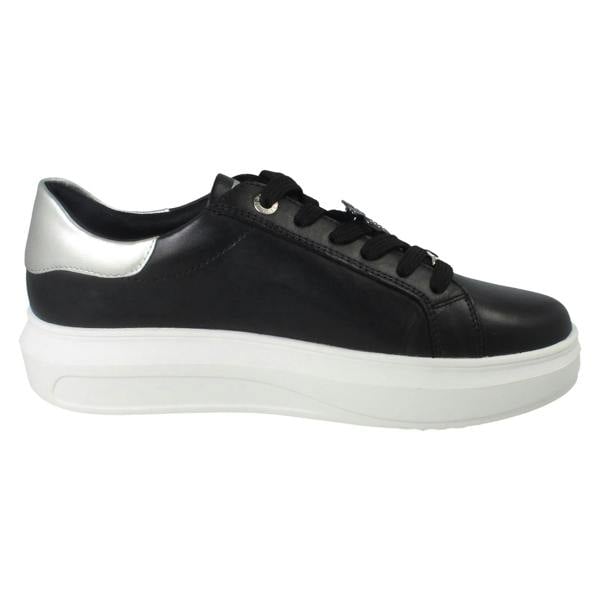 Rieker Ladies Rieker Revolution Stone Chip Panel Platform Trainers W1202