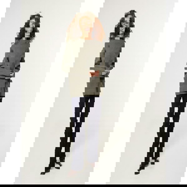 Blue Vanilla Argyle Stitch Detail Jumper