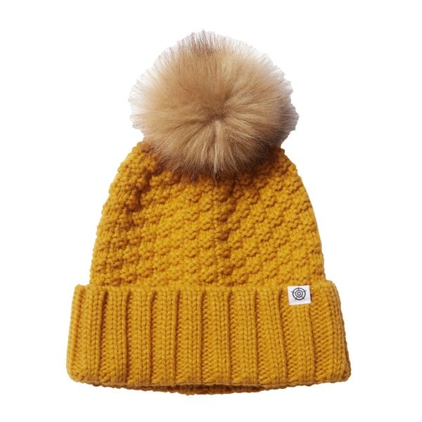 TOG24 Unisex Adult Keeley Knitted Beanie - Golden Yellow