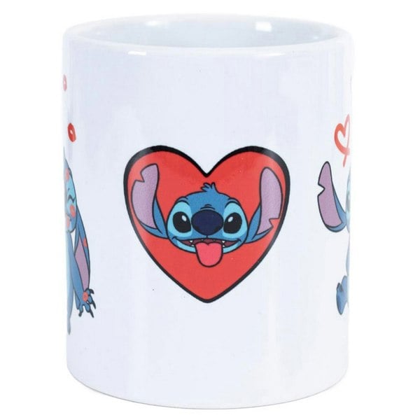 Lilo & Stitch Love Mug - White/Blue/Red