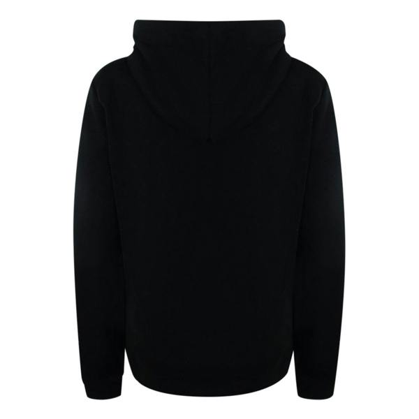 Moschino Love Moschino Silver Large Heart Logo Black Hoodie