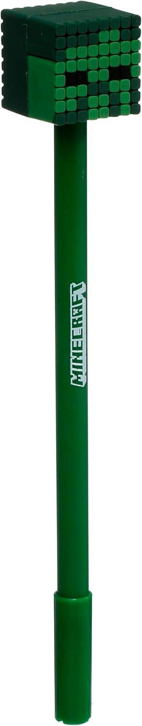 Puckator Minecraft Fine Tip Black Pens Silicone Toppers Set of 8