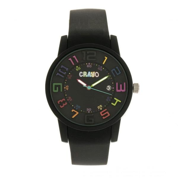 Crayo Festival Unisex Watch w/ Date - Black - CRACR2006